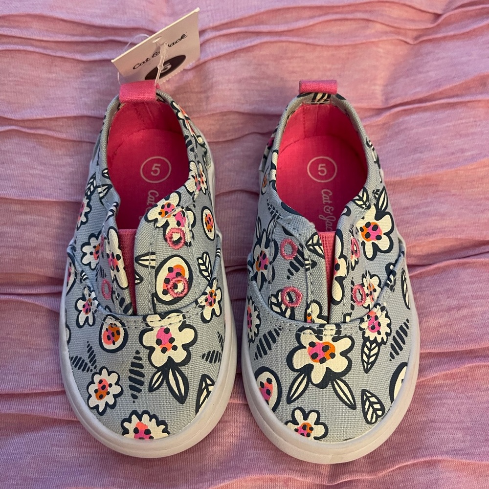 Cat & Jack Flower Slip-Ons